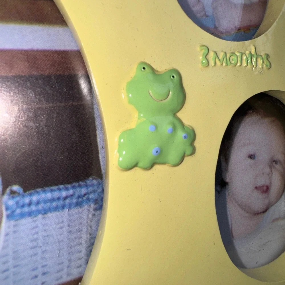 Baby First Year My 1st Year Photo Frame Oval Yellow Multi Opening 12 Month 12in